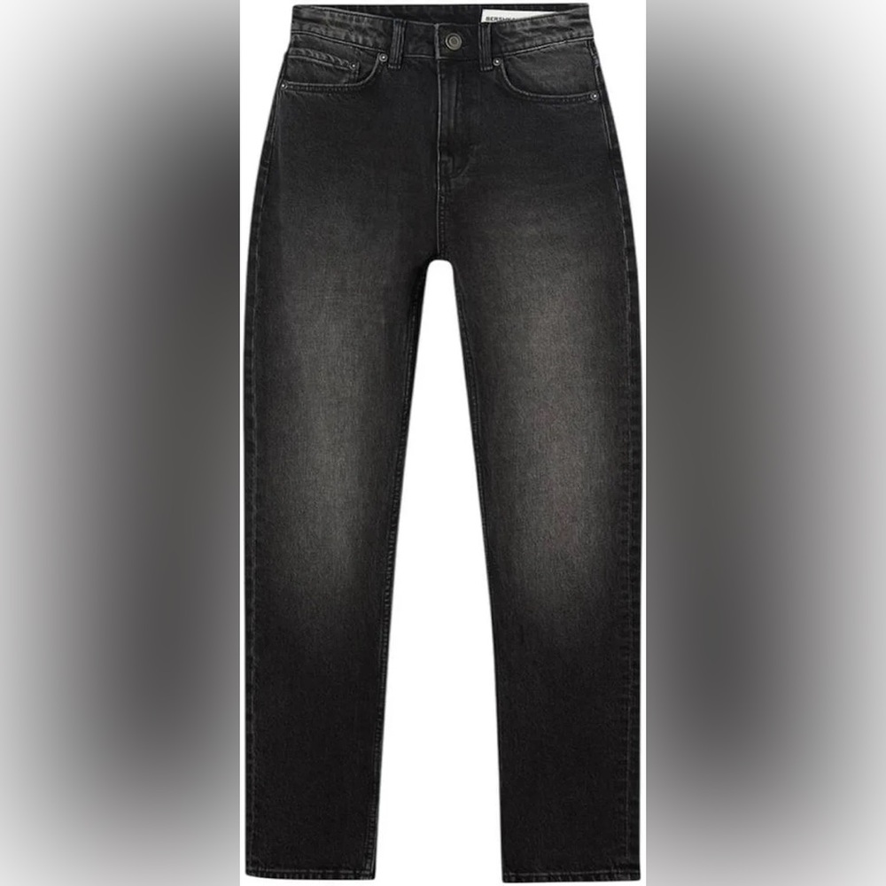 NWT Berskha Relaxed Fit High-Rise Comfort Mom Jeans - Black Wash - 00